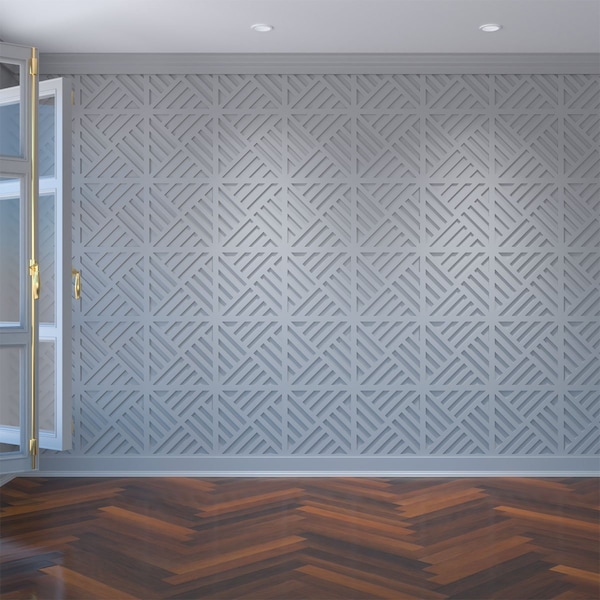Ekena Millwork Medium Allen Decorative Fretwork Wall Panels in Architectural Grade PVC, 15 3/8"W x 15 3/8"H x 3/8"T WALP16X16ALL - main